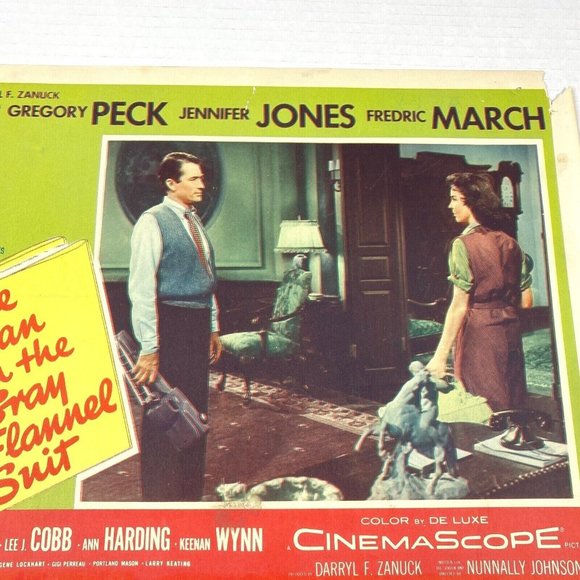 The Man in the Gray Flannel Suit 1956 Lobby Card Movie Poster Gregory Peck Drama - Picture 9 of 10